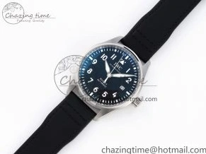 MIROTIME 0210 Pilot Mark XX IW328201 ZF 1:1 Best Edition Black Dial on Black Leather Strap A Affordable 7028